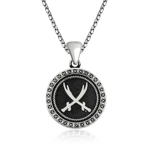 ​Gümüş Zülfikar Desenli Kolye SL5996 ürün görseli