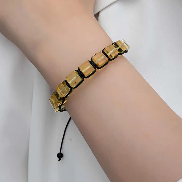 Yetişkin Damla Kehribar Bileklik SL6240 - Resim 8