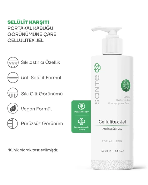 Sante Plus Selülit Karşıtı Sıkılaştırıcı Cellulitex Jel 150 ML - 2