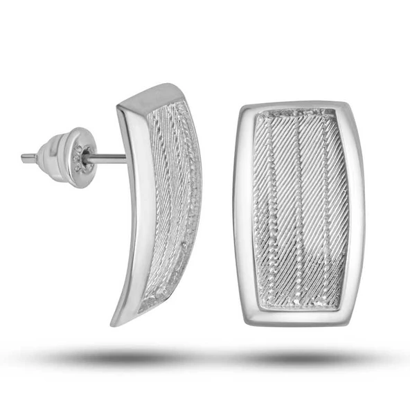 Gümüş Trabzon Hasır Kadın Küpe  SL5844 ürün görseli