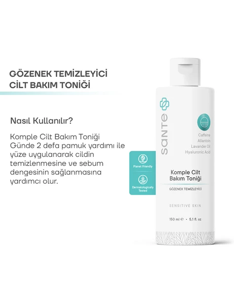 Sante Plus Arındırıcı Aydınlatıcı ve Gözenek Sıkılaştırıcı Tonik 150 ML - 4