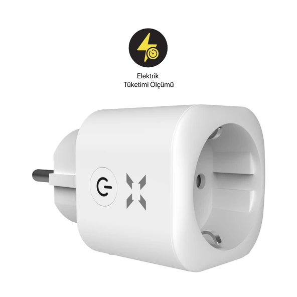 Xenon Smart Enerji Ölçümlü Akım Korumalı Akıllı Priz 5'li Seti, ON/OFF Mobil Kontrol - 3