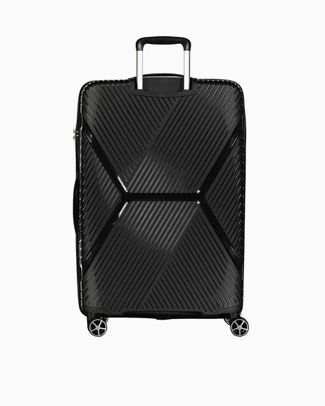 Benetton Büyük Boy %100 Polipropilen Valiz Siyah Bnt3000 - Resim 3