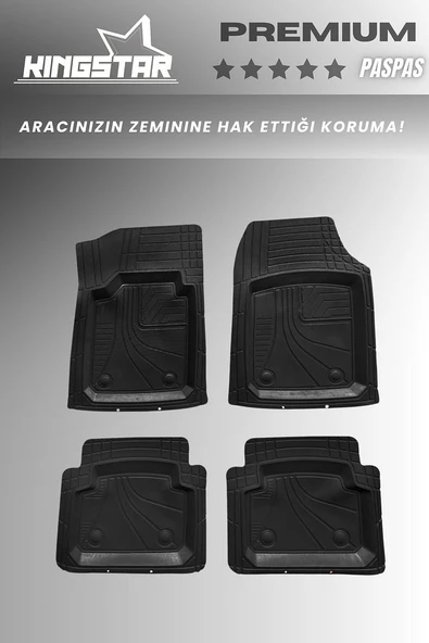 X-Vega Renault Clio 4 Universal 4D Havuzlu Profesyonel Paspas Siyah - 3