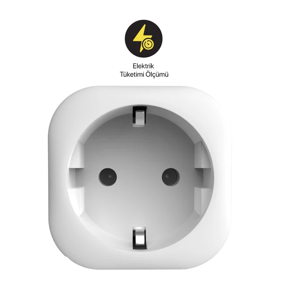 Xenon Smart Enerji Ölçümlü Akım Korumalı Akıllı Priz 5'li Seti, ON/OFF Mobil Kontrol - 4