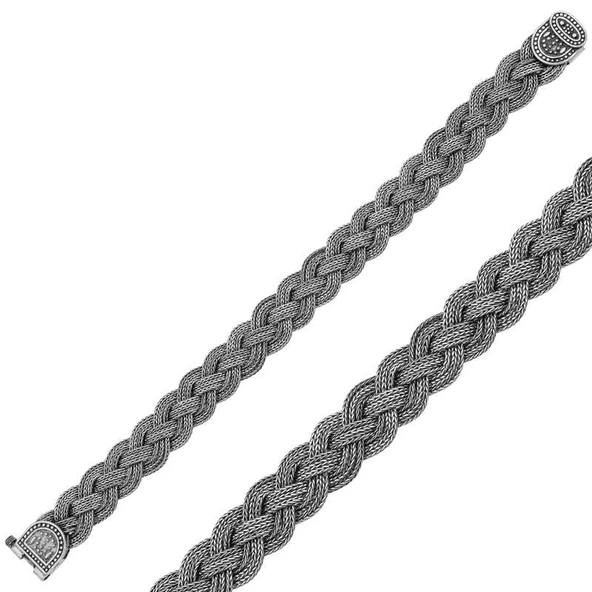 ​Gümüş Elişi Örgü Bileklik SL5802 - 2
