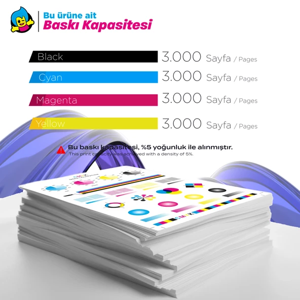Epson WF-C5390 / WF-C5890 Muadil Kartuş Takım / T11C1 T11C2 T11C4 T11C3 - 12