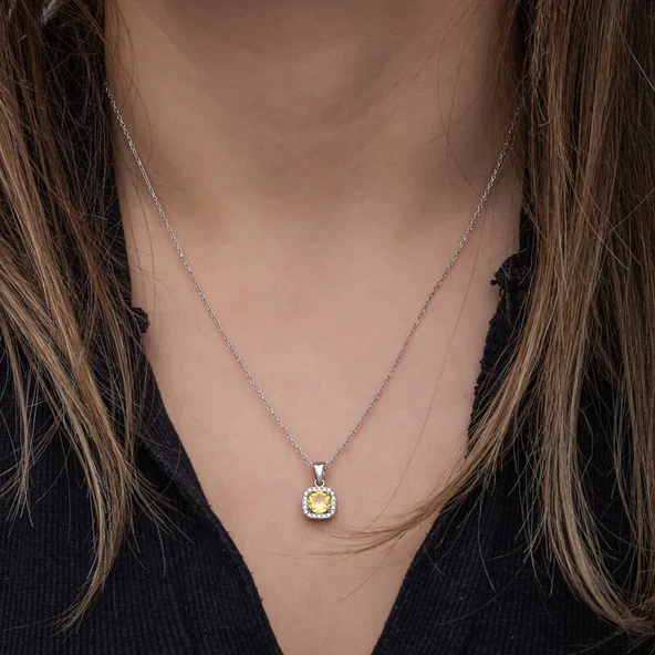 ​Gümüş Sarı Baget Taşlı Kadın Set SL6886 - Resim 2