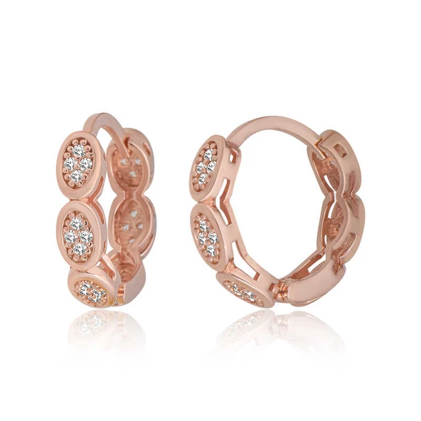 Gümüş Zirkon Taşlı Halka Kadın Küpe  SL7168 ürün görseli