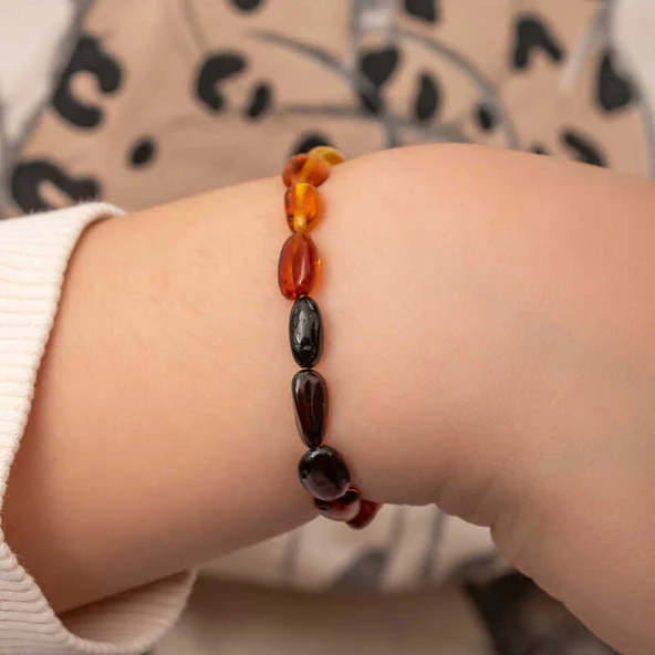 Bebek Damla Kehribar Bileklik  SL7317 - Resim 3