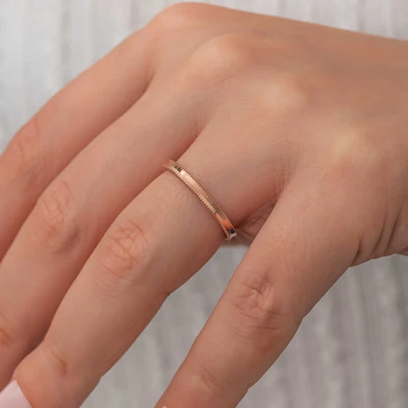 Gümüş Rose Ajda Kadın Yüzük  SL7353 - Resim 5