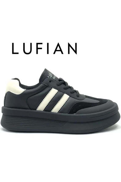 Lufian 122230019 Chrıstına Sneaker Unisex Deri Spor Ayakkabı Siyah