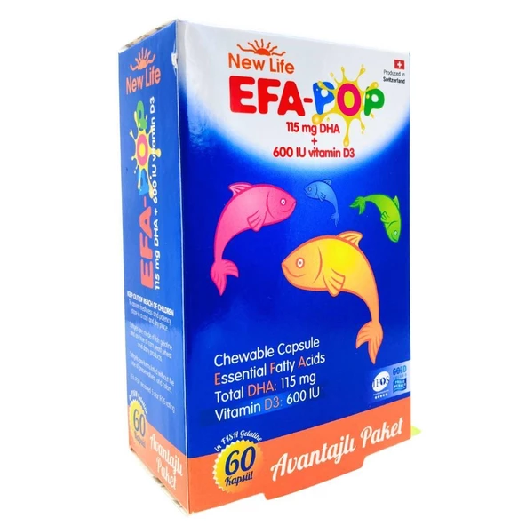 New Life Efa-Pop Omega 3 Balık Yağı 60 Kapsül
