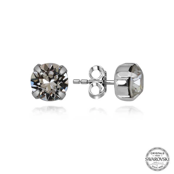 Swarovski Crystal Taşlı Gümüş Çivili Kadın Küpe  SL5512