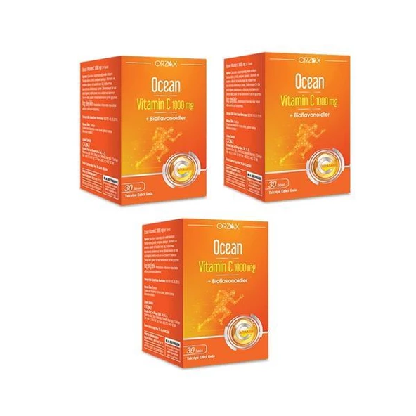 Ocean Vitamin C 1000 Mg 30 Tablet - 3 ADET-01/09/2027