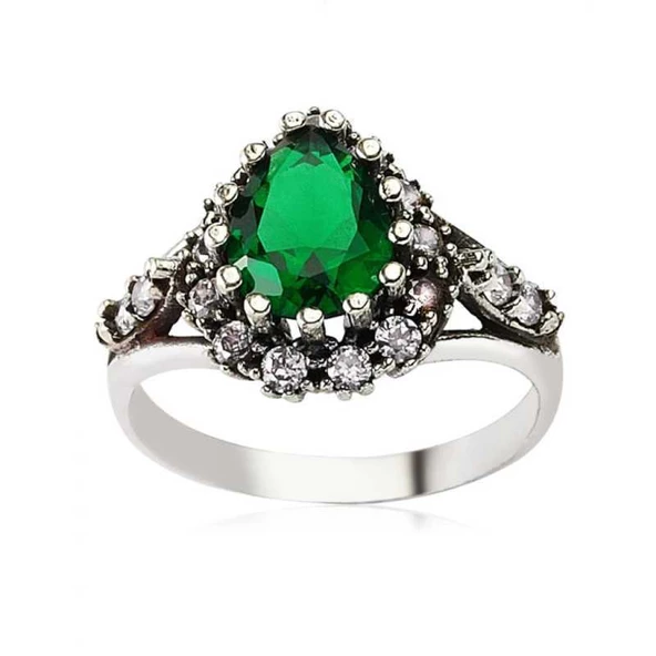 Gümüş Damla Hürrem Sultan Bayan Yüzük SL2390 ürün görseli