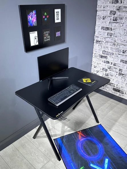 hey modüler mobilya Heygaming2 Profesyonel Oyuncu Masası Siyah 110 Cm - 3