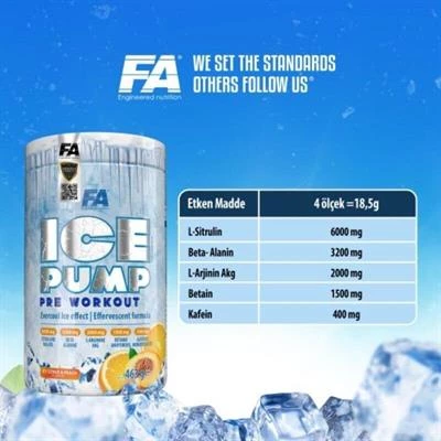 FA ICE Pump Pre Workout 463 Gr - 2