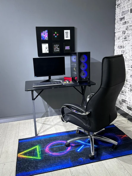 hey modüler mobilya Heygaming2 Profesyonel Oyuncu Masası Siyah 110 Cm