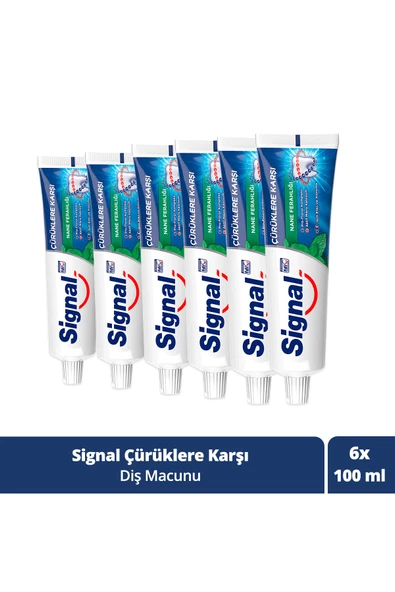 Signal Diş Macunu Çürüklere Karşı Nane Ferahlığı 100 Ml/6
