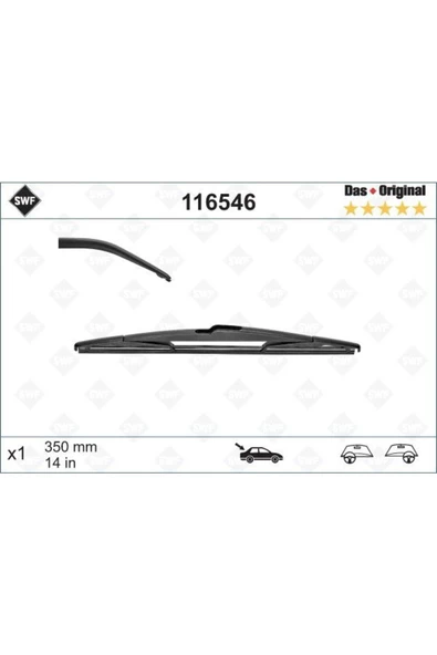 Swf X1 350 Mm Arka Renault Kangoo 2 09val-116546 116546 Btp350a ürün görseli 1