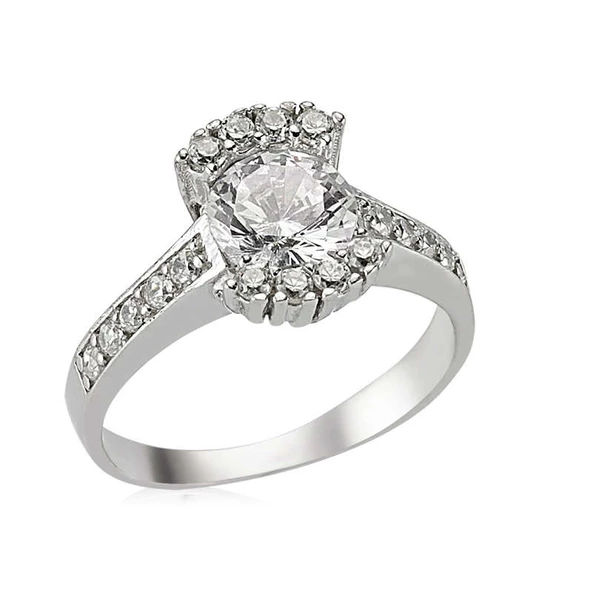 Gümüş Tek Taş Bayan Yüzük  SL2594 ürün görseli