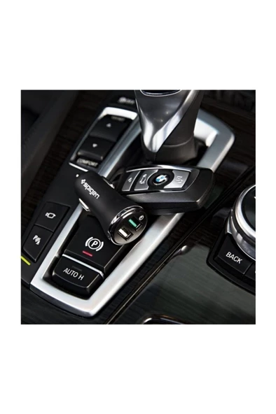 Spigen SteadiBoost 45W Hızlı Araç Şarjı (USB-C PD 3.0 27W + Quick Charge 3.0 18W) F31QC - 000CP25597 - 2