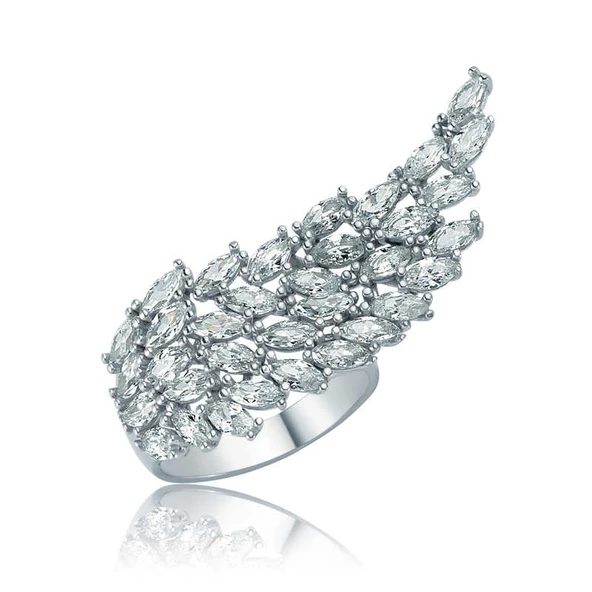 Gümüş Melek Kanadı Bayan Yüzük SL2668 ürün görseli