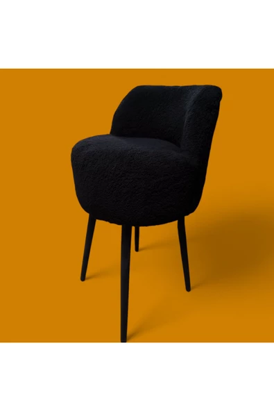 BEYLERBEYİ Bar Sandalyesi Ada Mutfak Sandalyesi Bar Taburesi, Sırtlı Puf - 2