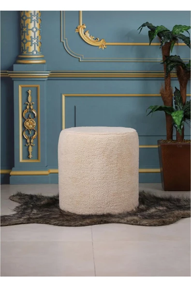 BEYLERBEYİ Lines Teddy Kumaş black Puf - 2