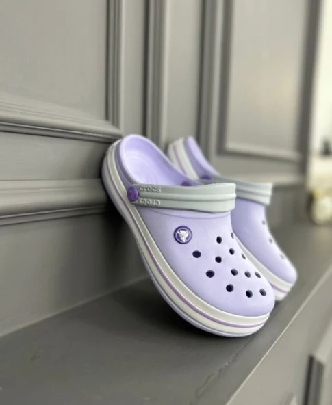 CROCS CROCBAND KADIN TERLİK LİLA GRİ BAND