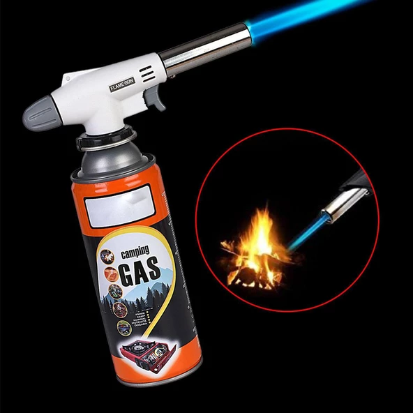 Çakmaklı Pürmüz Yedek Kartuşu Kamp Gazı 400 ML Piknik Kamp Mangal Mutfak Ateş Tutuşturucu 2'li Set - 3