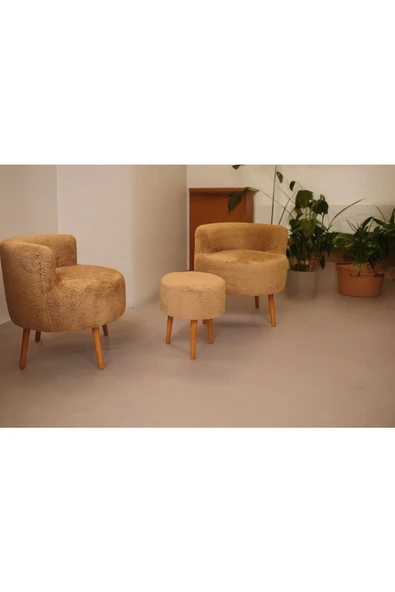 BEYLERBEYİ Köşe Takım,çay Seti Ikili Koltuk Berjer Ve Puf Takımı (SALON, BALKON, OFİS) 3 Lü Takım - 3