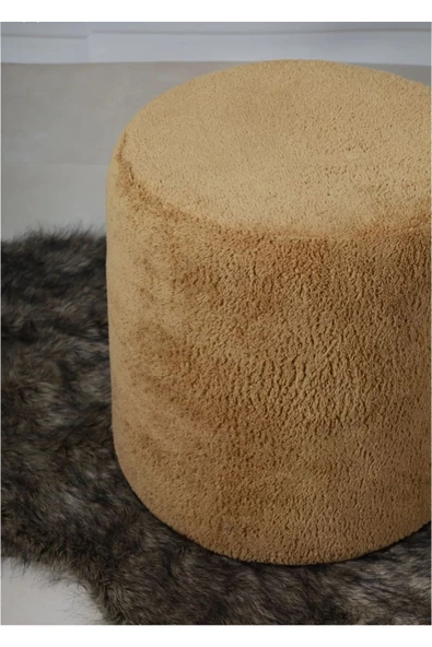 BEYLERBEYİ Lines Teddy Kumaş black Puf - 3