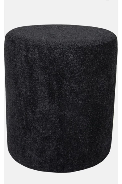 BEYLERBEYİ Lines Teddy Kumaş black Puf - Resim 2