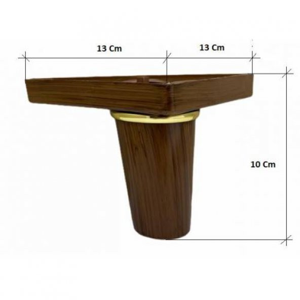 Mobilya Çekyat Koltuk Baza Dolap Chester Tv Ünitesi Komidin Ayağı 10 cm 1 Adet - 2