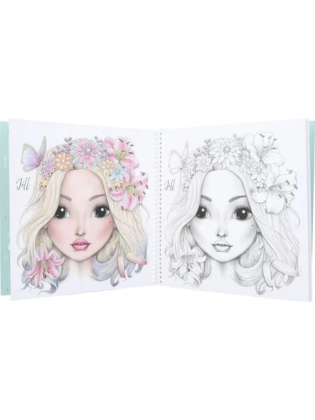 Top Model Sac Tasarım Tasarım Defteri ( Special Colouring Book ) - Resim 3