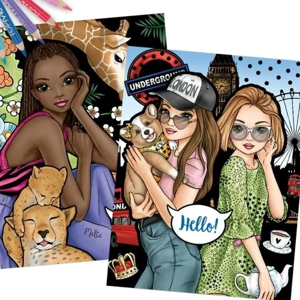 Top Model Colour & Design Book 0412451 - Resim 3