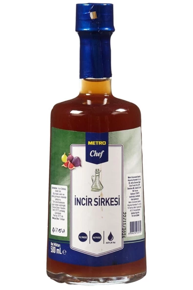 Metro Chef Metro Chef Incir Sirkesi 500 Ml, Incir Sirkesi, Meyveli Sirke, Fıg Vinegar - Des Biens