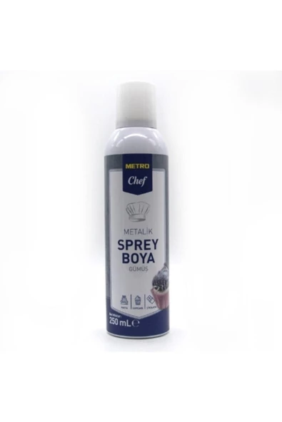 Metro Chef Metro Chef Metalik Sprey Boya Gümüş (250 Ml)