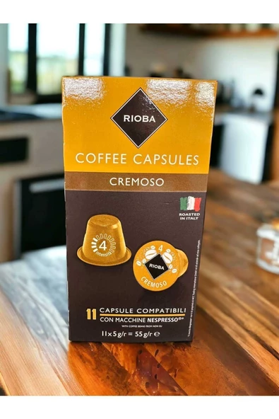 Rioba Rioba COFFEE CAPSULES CREMOSO KAPSÜL KAHVE 11 ADET 55GR