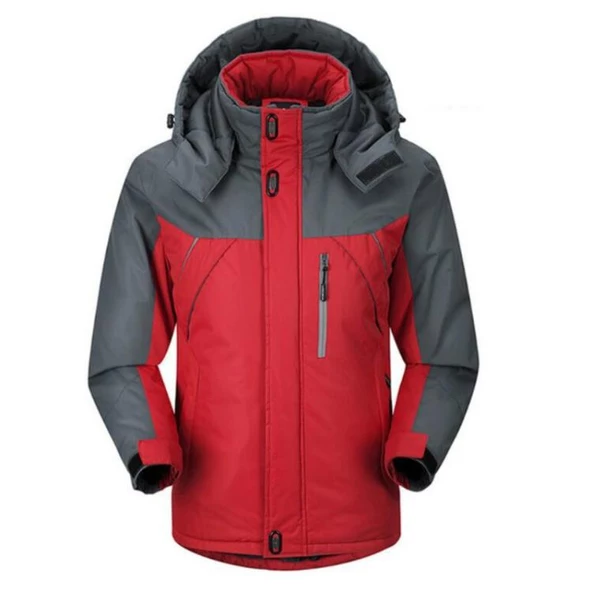 Cbtx Outdoor Rüzgar Su Geçirmez Kalın Polar Kapüşonlu Mont - 2
