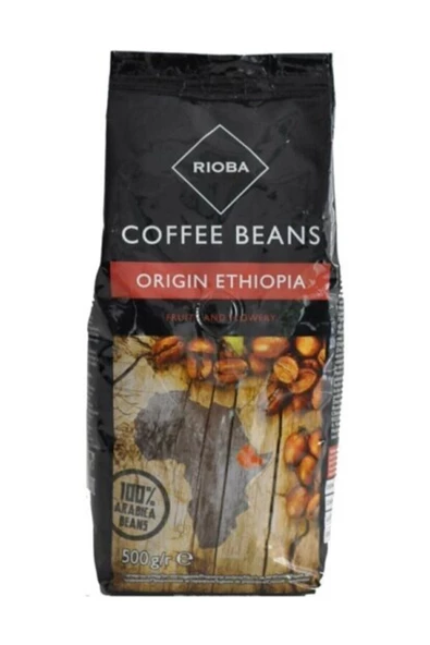 Rioba Rioba Coffee Orjinal Ethiopia Çekirdek Kahve 500 Gr