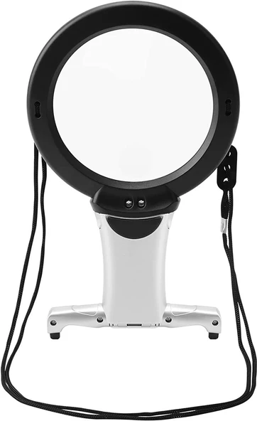 2x 6x Led Eller Serbest,boyun Asılı,dıkış,okuma İçin En Uygun Büyüteç 11b1 - Resim 5