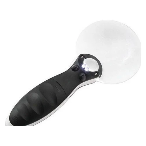 Kontrolü Için 10x 20x,2led Işıklı El Büyüteç - Resim 3