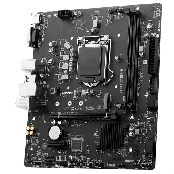 MSI PRO H510M-B Soket 1200 DDR4 2933MHZ(Yanlızca 10.Nesil Detsekli) Anakart - Resim 3