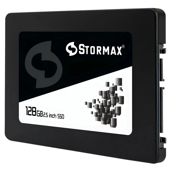 Stormax 128 GB SSD 2 5" Sata3 550-530MB/s Black SERI-SMX-SSD30BLCK/128G SSD Disk ürün görseli 1