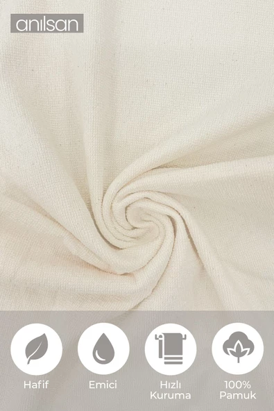 2'li Bej Çilek Desenli Mutfak Havlusu %100 Pamuk - 40x70 cm El ve Yüz Havlusu - Resim 3