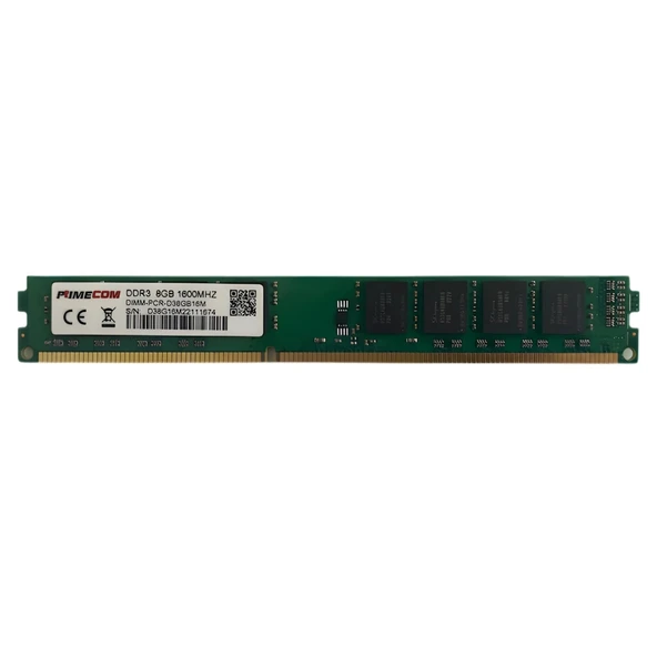PrimeCom 8GB 1600MHz DDR3 PCR-D38G16M ürün görseli 1