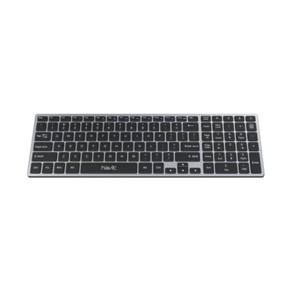 Havit KB263BT Kablosuz Bluetooth Klavye Uzay Grisi - 2